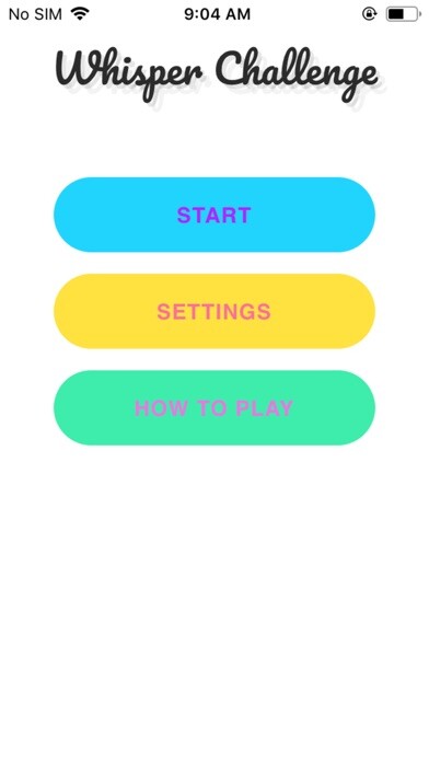 Emulate iPhone app Whisper Challenge Ultimate using MyAndroid Emulate iPhone app Whisper Challenge Ultimate using MyAndroid