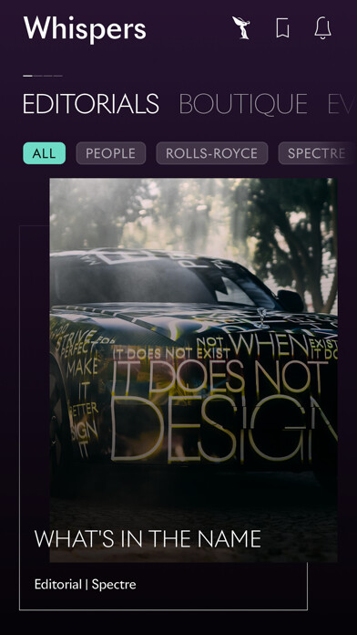 Emulate iPhone app WHISPERS – by Rolls-Royce using MyAndroid