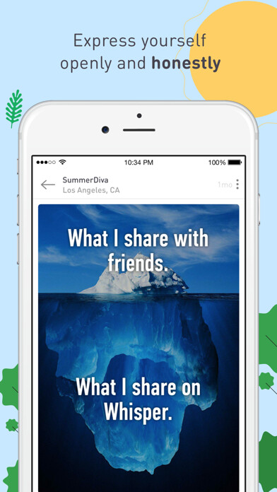Emulate iPhone app Whisper - Share, Express, Meet using MyAndroid