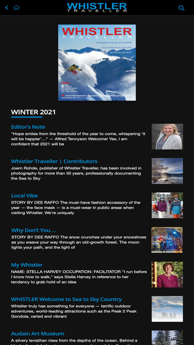Emulate iPhone app Whistler Traveller Magazine using MyAndroid Emulate iPhone app Whistler Traveller Magazine using MyAndroid