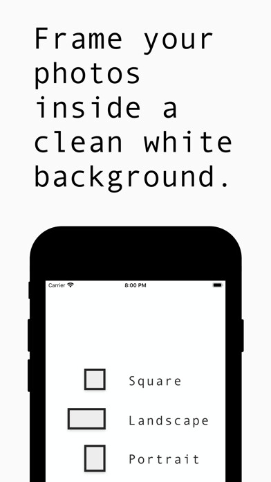 Emulate iPhone app White Background Frame using MyAndroid