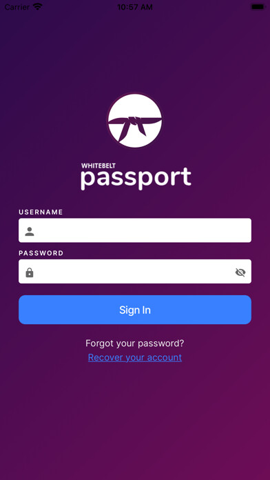 Emulate iPhone app WhiteBelt Passport using MyAndroid