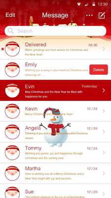 Emulate Android APK White Christmas - Messaging 7