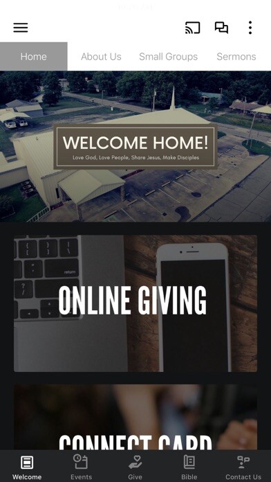 Emulate iPhone app Whitefield Baptist Church using MyAndroid Emulate iPhone app Whitefield Baptist Church using MyAndroid