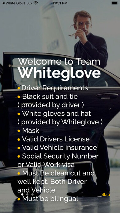 Emulate iPhone app White Glove Valet using MyAndroid Emulate iPhone app White Glove Valet using MyAndroid