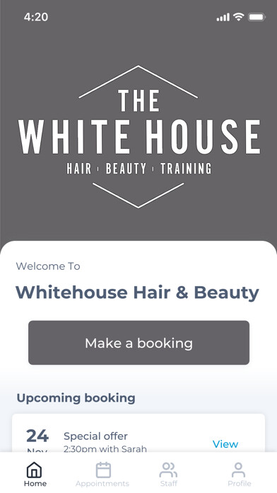 Run android online APK Whitehouse Hair  Beauty from MyAndroid or emulate Whitehouse Hair  Beauty using MyAndroid