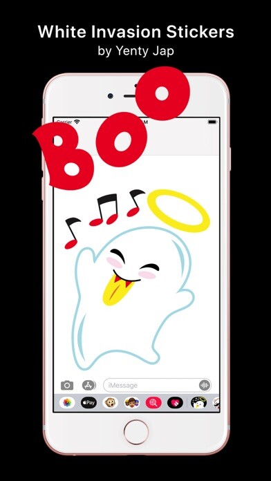 Emulate iPhone app White Invasion Stickers using MyAndroid Emulate iPhone app White Invasion Stickers using MyAndroid