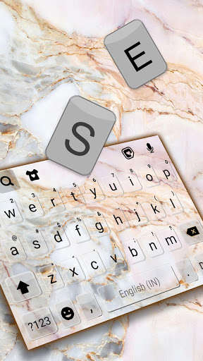 Run android online APK White Marble Swirl Keyboard Background from MyAndroid or emulate White Marble Swirl Keyboard Background using MyAndroid