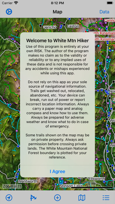 Emulate iPhone app White Mtn Hiker Moosi using MyAndroid Emulate iPhone app White Mtn Hiker Moosi using MyAndroid