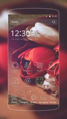 Emulate Android APK White Red Flower Emulate Android APK White Red Flower