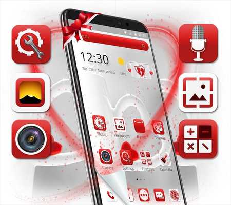 Emulate Android APK White Red Neat Theme