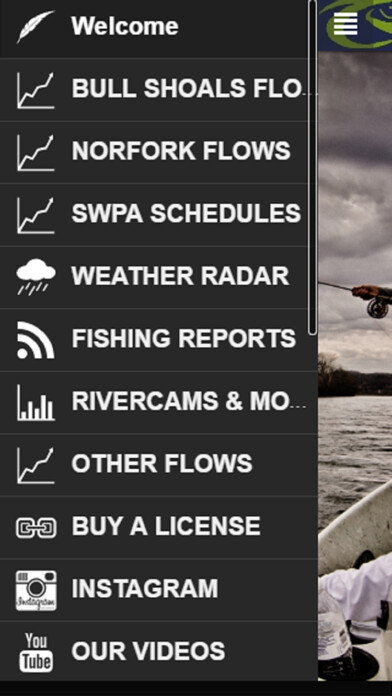Emulate iPhone app White River Fly Fishing using MyAndroid