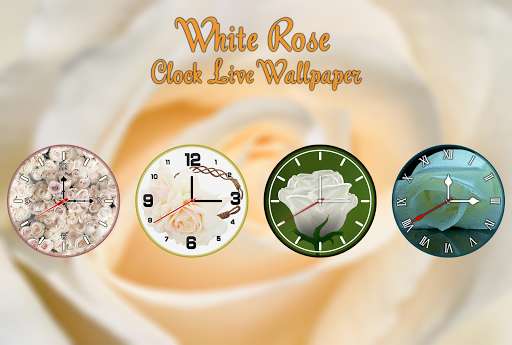 Run android online APK White Rose Clock Live Wallpaper - Clock Wallpaper from MyAndroid or emulate White Rose Clock Live Wallpaper - Clock Wallpaper using MyAndroid