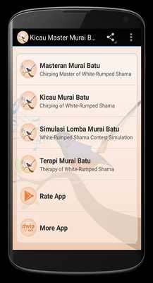 Emulate Android APK White-Rumped Shama Birdsong