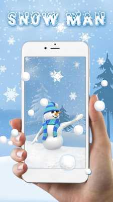 Emulate Android APK White Snowman Live Wallpaper