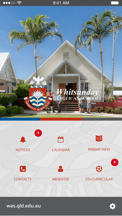 Emulate iPhone app Whitsunday Anglican School App using MyAndroid
