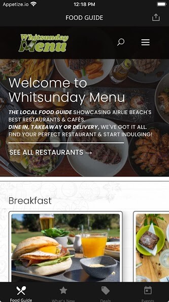 Run android online APK Whitsunday Menu from MyAndroid or emulate Whitsunday Menu using MyAndroid Run android online APK Whitsunday Menu from MyAndroid or emulate Whitsunday Menu using MyAndroid