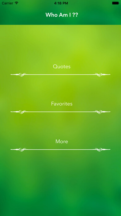 Emulate iPhone app Who Am I ?? - Quotes of your self using MyAndroid Emulate iPhone app Who Am I ?? - Quotes of your self using MyAndroid