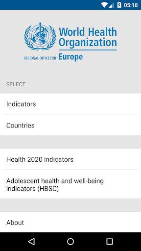Run android online APK WHO/Europe health statistics from MyAndroid or emulate WHO/Europe health statistics using MyAndroid