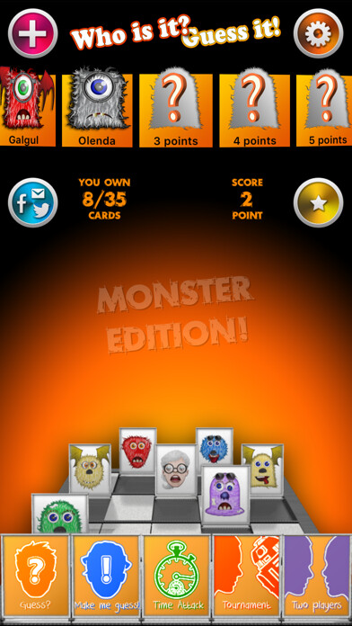 Emulate iPhone app Who is it? Guess it! Halloween using MyAndroid Emulate iPhone app Who is it? Guess it! Halloween using MyAndroid