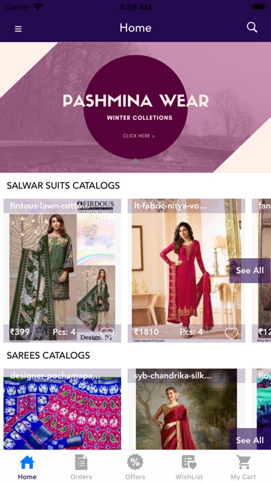 Emulate iPhone app Wholetex India using MyAndroid