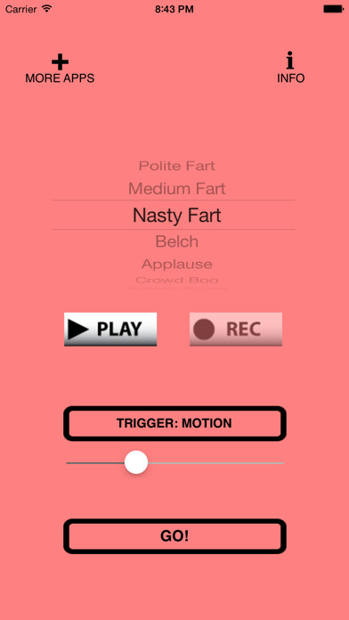 Emulate iPhone app Whoopie Cushion 3000 using MyAndroid Emulate iPhone app Whoopie Cushion 3000 using MyAndroid