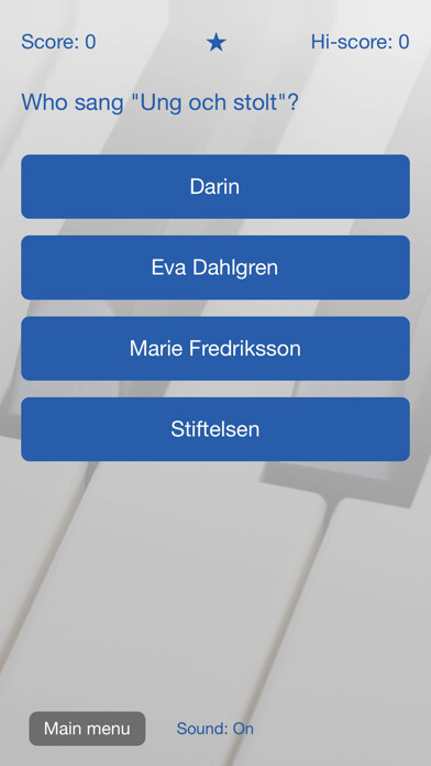 Emulate iPhone app Who Sang the Song? (Swedish) using MyAndroid Emulate iPhone app Who Sang the Song? (Swedish) using MyAndroid