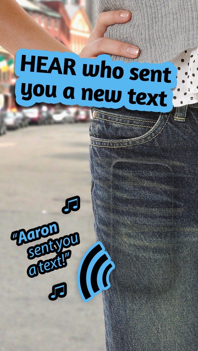 Emulate iPhone app Who Texted Me? (Free) - Hear the name who just sent that message using MyAndroid