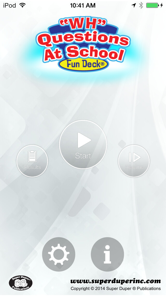 Emulate iPhone app WH Questions at School Fun Deck using MyAndroid Emulate iPhone app WH Questions at School Fun Deck using MyAndroid