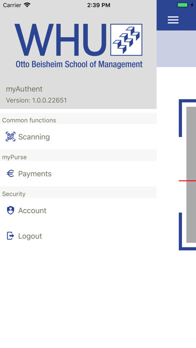 Emulate iPhone app WHU@myAuthent using MyAndroid