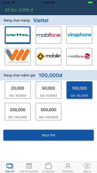 Emulate iPhone app WhyPay - App Đại Lý using MyAndroid Emulate iPhone app WhyPay - App Đại Lý using MyAndroid