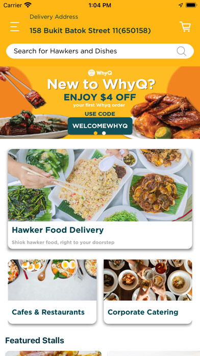 Emulate iPhone app WhyQ Hawker Delivery using MyAndroid Emulate iPhone app WhyQ Hawker Delivery using MyAndroid