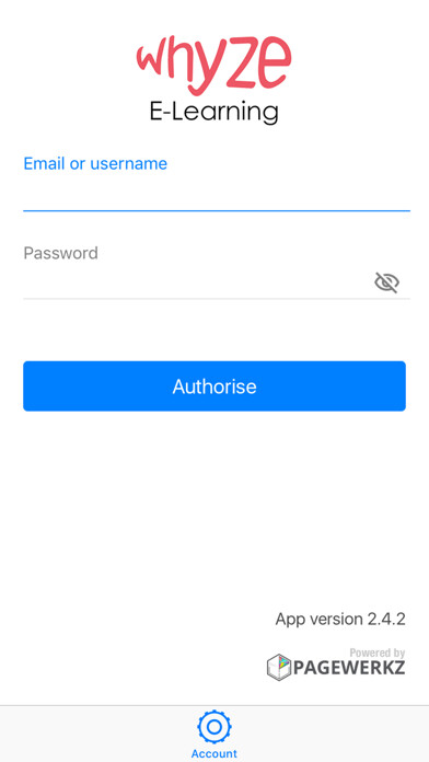 Emulate iPhone app Whyze E-Learning using MyAndroid