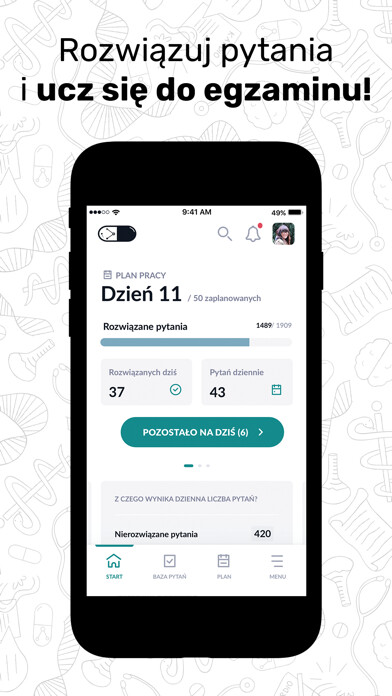 Emulate iPhone app Więcej niż LEK - Baza pytań using MyAndroid