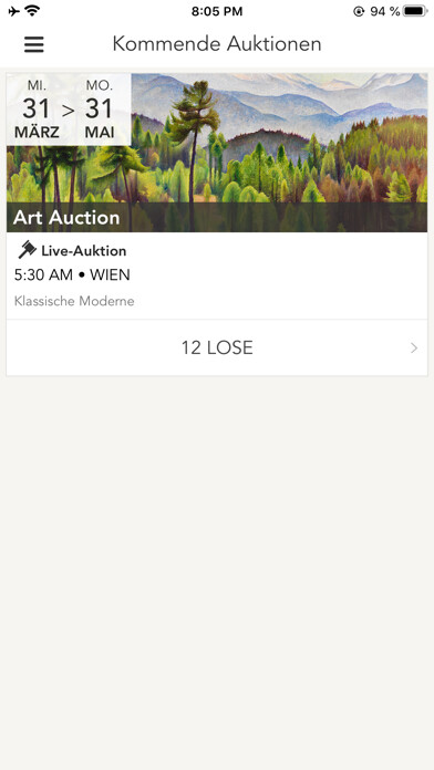 Emulate iPhone app Widder Auktionen using MyAndroid Emulate iPhone app Widder Auktionen using MyAndroid