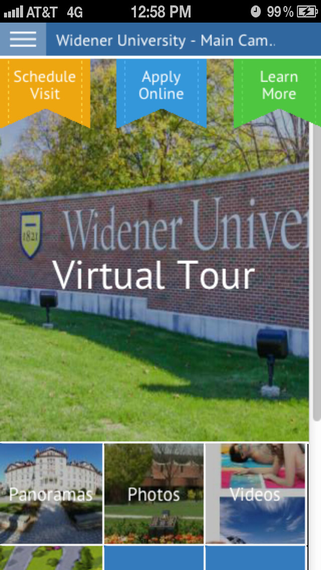 Emulate iPhone app Widener U using MyAndroid Emulate iPhone app Widener U using MyAndroid