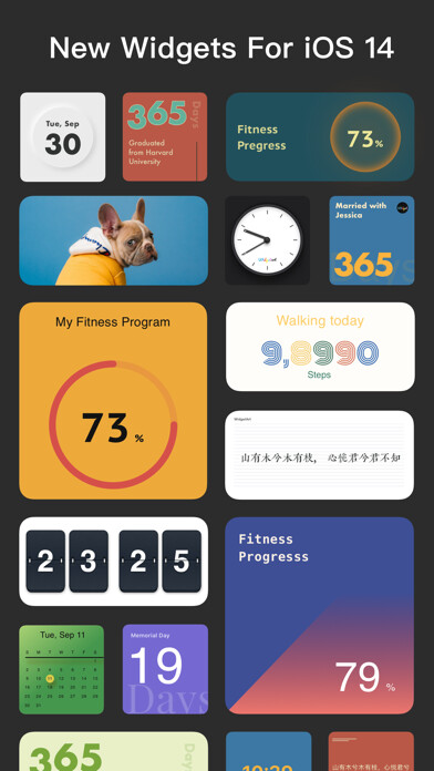 Emulate iPhone app WidgetArt:Custom Widget using MyAndroid