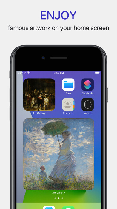 Emulate iPhone app Widget Art Gallery using MyAndroid Emulate iPhone app Widget Art Gallery using MyAndroid