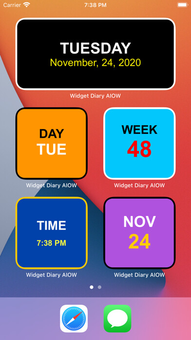 Emulate iPhone app Widget Diary AIOW using MyAndroid Emulate iPhone app Widget Diary AIOW using MyAndroid