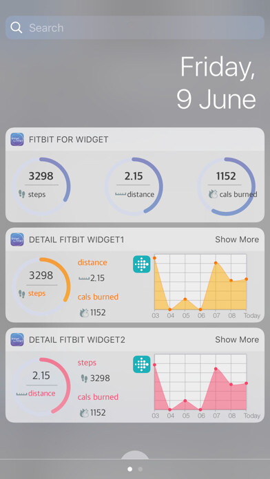 Emulate iPhone app Widget For Fitbit using MyAndroid Emulate iPhone app Widget For Fitbit using MyAndroid