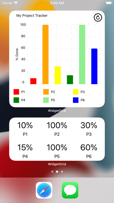 Emulate iPhone app WidgetGrid using MyAndroid