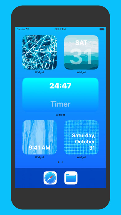 Emulate iPhone app Widget Pro: Add to Home Screen using MyAndroid