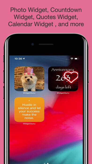 Emulate iPhone app Widgets Guru using MyAndroid