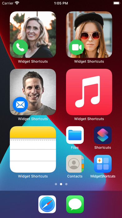 Emulate iPhone app Widget Shortcuts using MyAndroid Emulate iPhone app Widget Shortcuts using MyAndroid