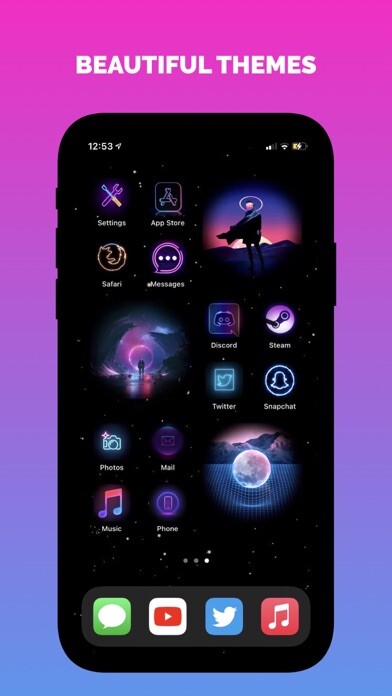 Emulate iPhone app Widgets, Themes, Skins, Icons using MyAndroid