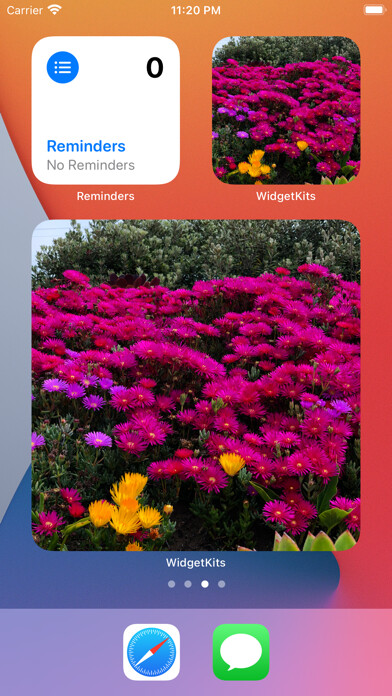 Emulate iPhone app Widget Tools using MyAndroid