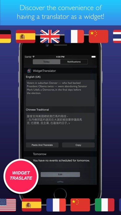 Emulate iPhone app Widget Translator Pro using MyAndroid Emulate iPhone app Widget Translator Pro using MyAndroid