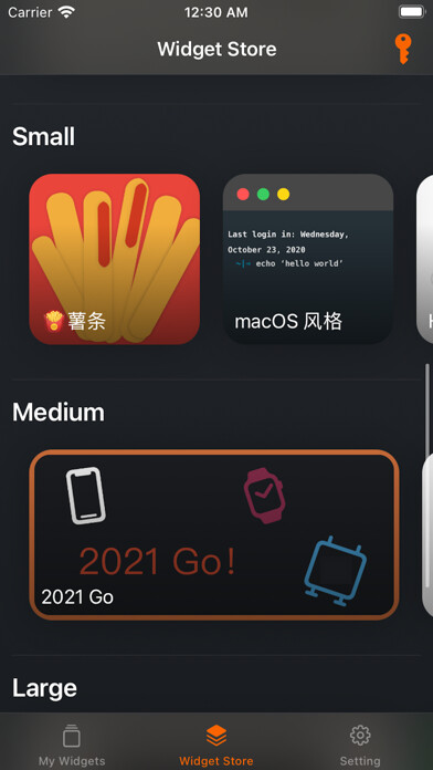 Emulate iPhone app Widgtor using MyAndroid