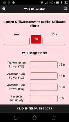 Emulate Android APK WiFi Calc for Android