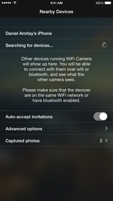 Emulate iPhone app WiFi Camera - Remote iPhones using MyAndroid Emulate iPhone app WiFi Camera - Remote iPhones using MyAndroid